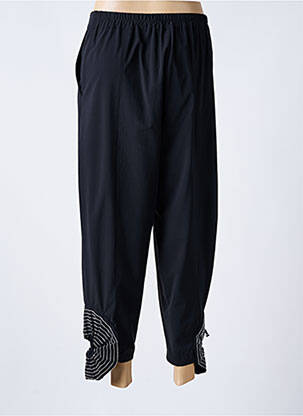 Pantalon 7/8 tissage popeline taille normale noir BIZE femme