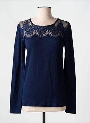 Pull bleu VITTORIA B pour femme