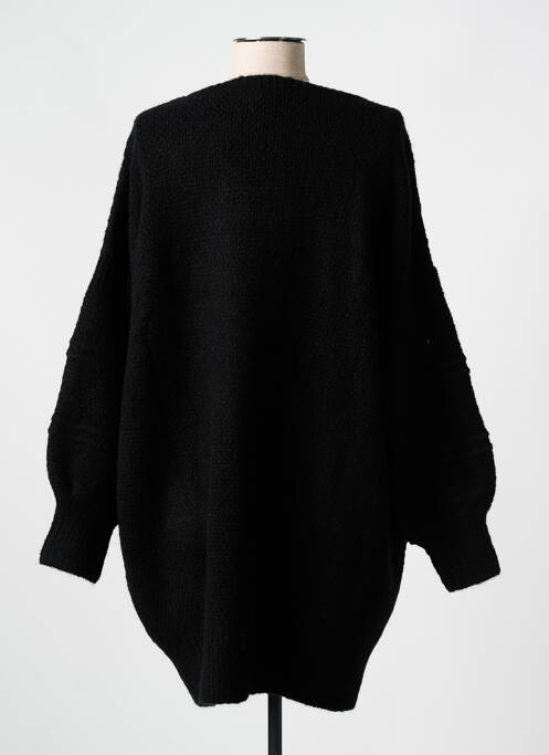 Robe pull col v manches longues noir RHUM RAISIN femme