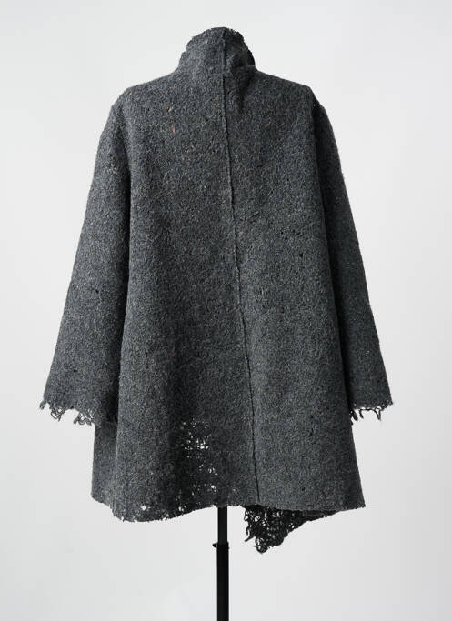 Gilet manches longues maille ajourée gris KEDZIOREK femme