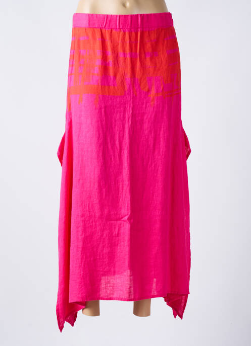 Jupe longue rose KEDZIOREK pour femme
