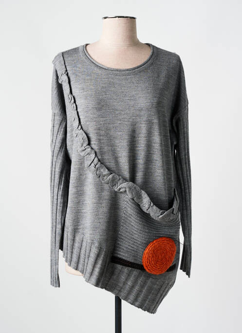 Pull gris BIZE pour femme