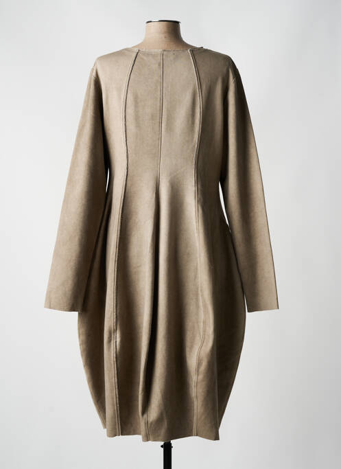 Robe mi-longue beige KEDZIOREK pour femme