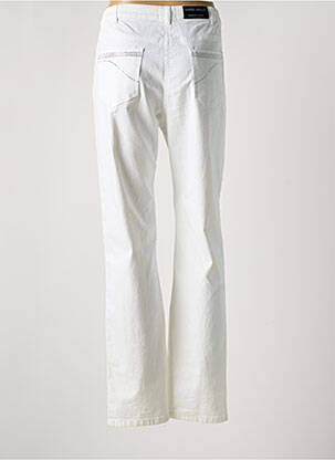 Pantalon droit stretch taille normale blanc ANNE KELLY femme