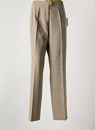 Pantalon droit stretch taille normale marron ANNE KELLY femme