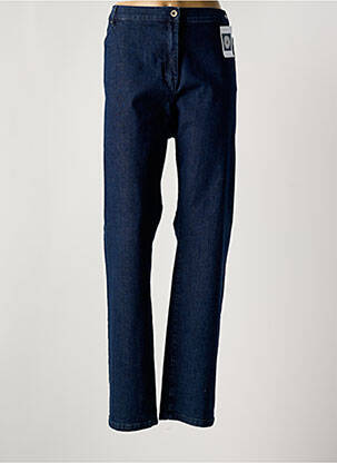 Jeans coupe droite stretch taille normale bleu ANNE KELLY femme