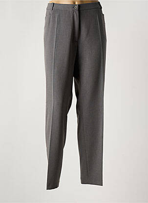 Pantalon droit tissage popeline taille normale gris ANNE KELLY femme
