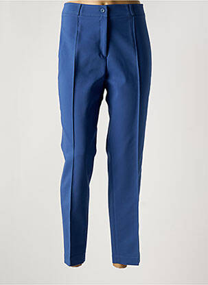 Pantalon droit stretch taille normale bleu ANNE KELLY femme