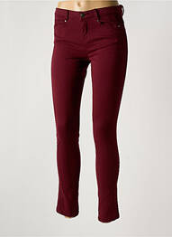 Pantalon slim stretch taille normale rouge CARLA KOPS femme