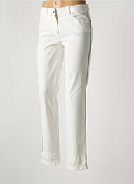 Pantalon droit stretch taille normale blanc GERRY WEBER femme
