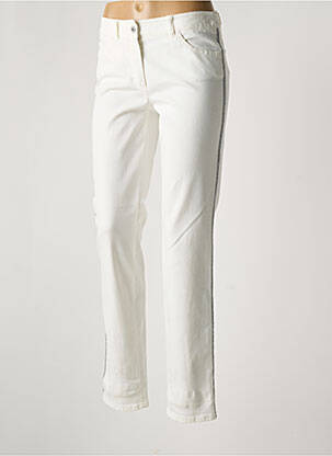 Pantalon droit stretch taille normale blanc GERRY WEBER femme