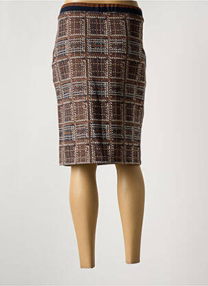 Jupe mi-longue taille normale marron BETTY BARCLAY femme