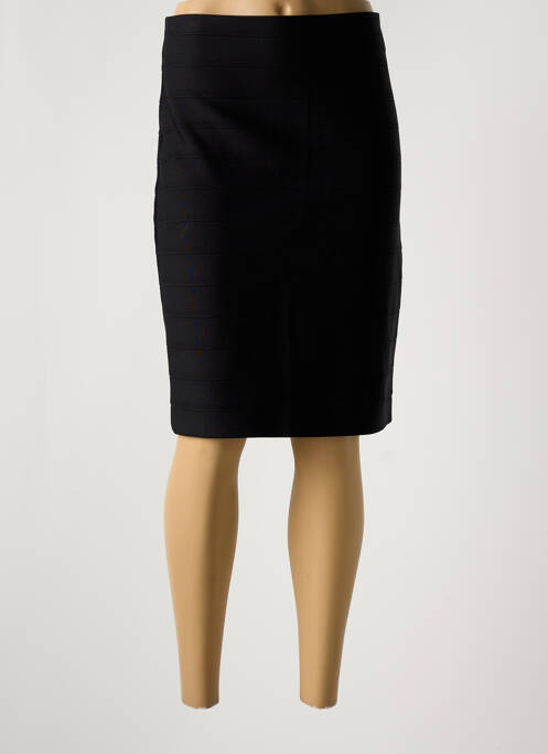 Jupe mi-longue coupe droite noir JOSEPH RIBKOFF femme