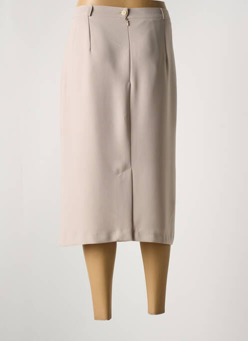 Jupe mi-longue beige ANNE KELLY pour femme