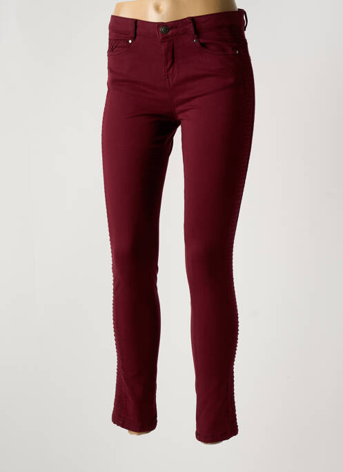 Pantalon slim rouge CARLA KOPS pour femme