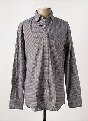 Chemise manches longues imprimé fantaisie bleu SEIDEN STICKER homme