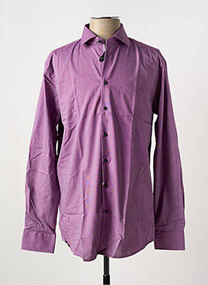 Chemise manches longues manches longues violet SEIDEN STICKER homme