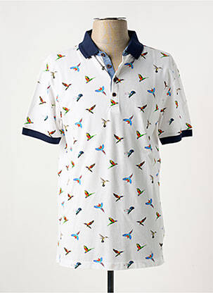 Polo coupe droite manches courtes blanc DELAHAYE homme