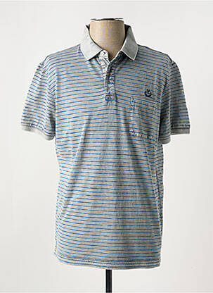 Polo coupe droite manches courtes gris MONTE CARLO homme