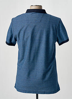 Polo tissage jersey manches courtes bleu MONTE CARLO homme