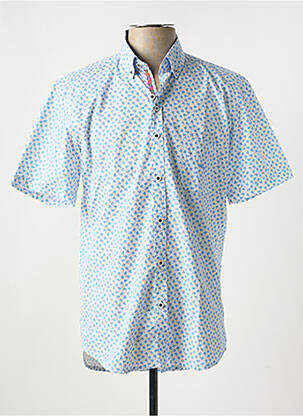 Chemise manches courtes bleu DARIO BELTRAN pour homme