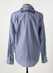 Chemise manches longues bleu DELAHAYE pour homme seconde vue