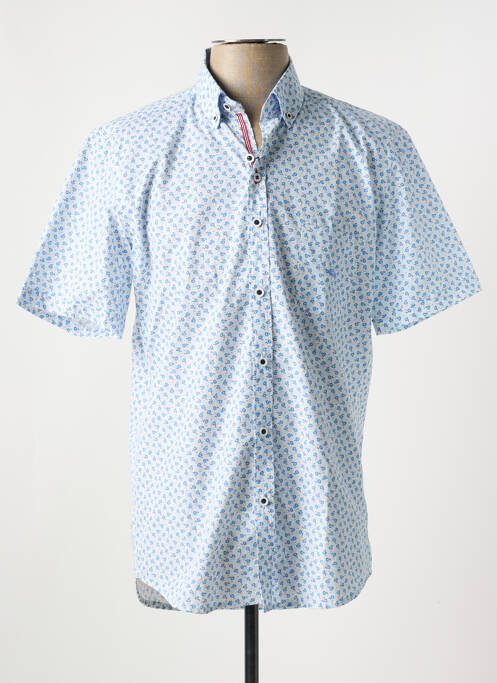 Chemise manches courtes bleu DARIO BELTRAN pour homme