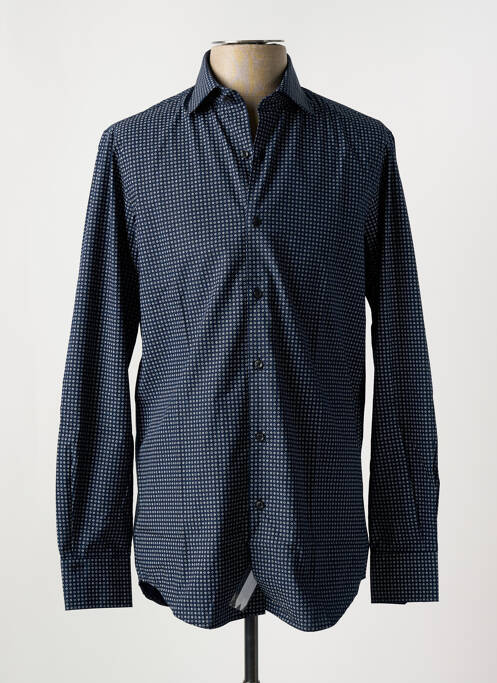 Chemise manches longues bleu PIERRE CARDIN pour homme