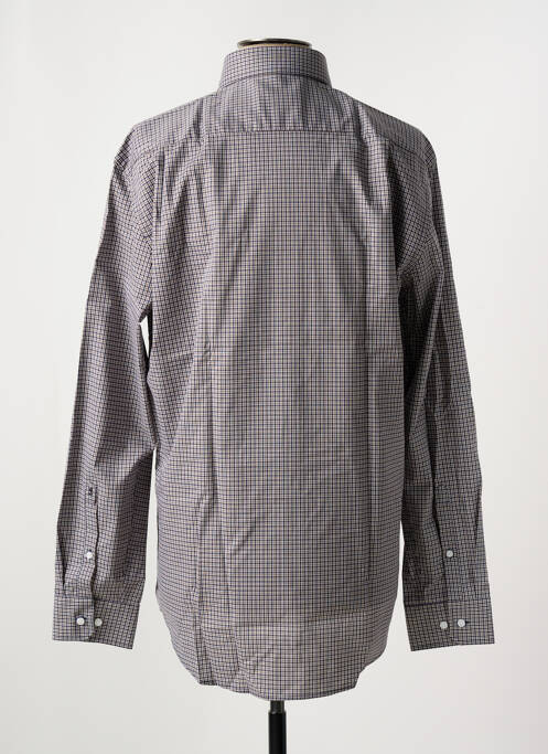 Chemise manches longues bleu SEIDEN STICKER pour homme