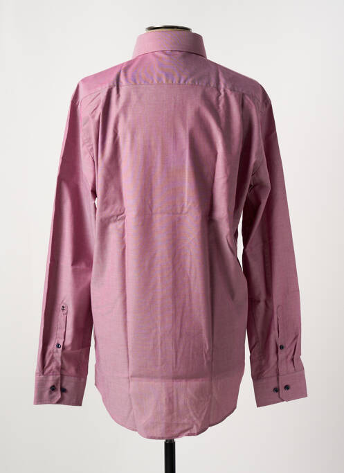 Chemise manches longues violet SEIDEN STICKER pour homme