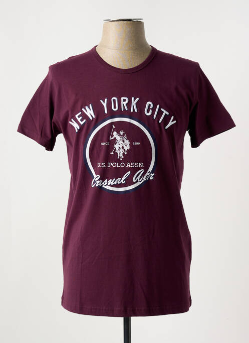 T-shirt violet U.S. POLO ASSN pour homme