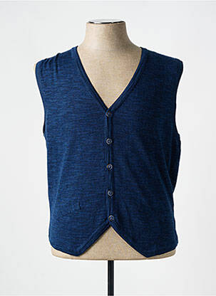 Gilet sans manche coupe cintrée bleu DANIEL HECHTER homme
