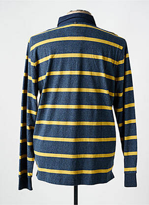 Polo manches longues manches longues bleu NEW ZEALAND AUCKLAND homme