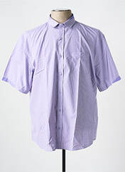 Chemise manches courtes violet CAP 10 TEN pour homme seconde vue