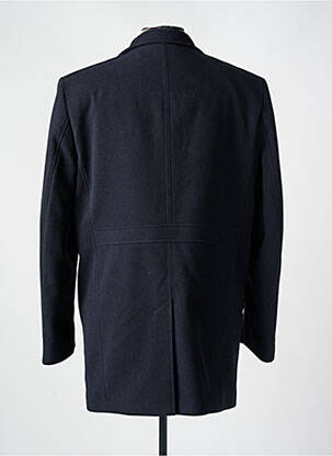 Manteau long coupe droite sans capuche noir S4 JACKETS homme