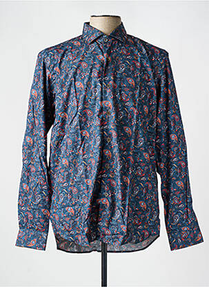 Chemise manches longues imprimé fantaisie bleu DARIO BELTRAN homme