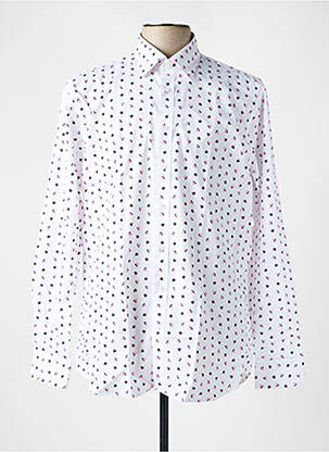 Chemise manches longues imprimé fleurs blanc SEIDEN STICKER homme