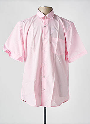 Chemise manches courtes coupe droite rose CAP 10 TEN homme