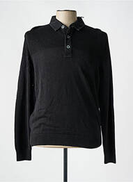 Polo manches longues manches longues noir MONTE CARLO homme