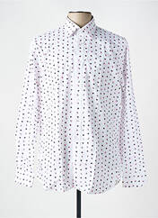 Chemise manches longues blanc SEIDEN STICKER pour homme seconde vue