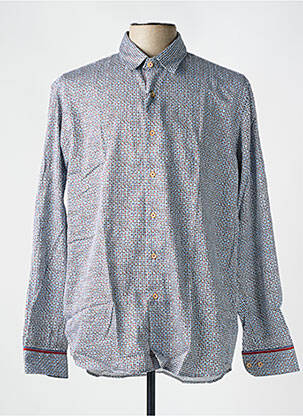 Chemise manches longues bleu DARIO BELTRAN pour homme