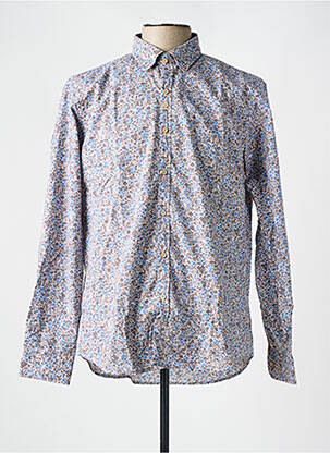 Chemise manches longues bleu DARIO BELTRAN pour homme