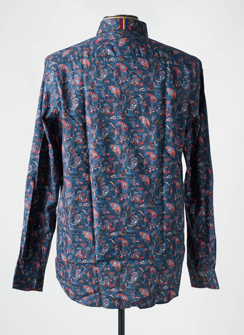Chemise manches longues imprimé fantaisie bleu DARIO BELTRAN homme