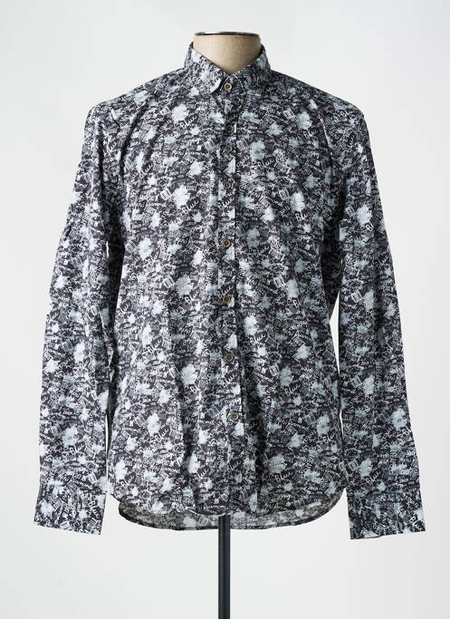 Chemise manches longues imprimé fantaisie noir DARIO BELTRAN homme