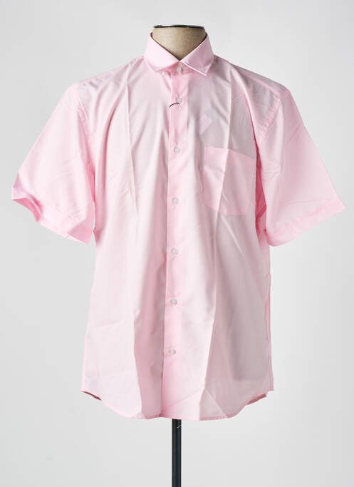 Chemise manches courtes rose CAP 10 TEN pour homme