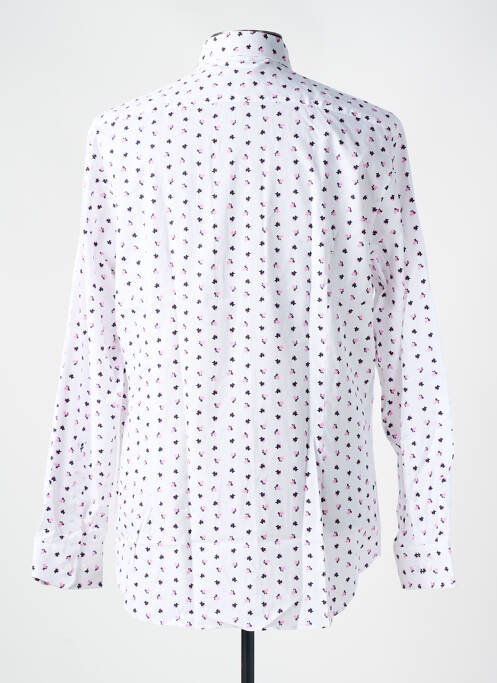 Chemise manches longues blanc SEIDEN STICKER pour homme