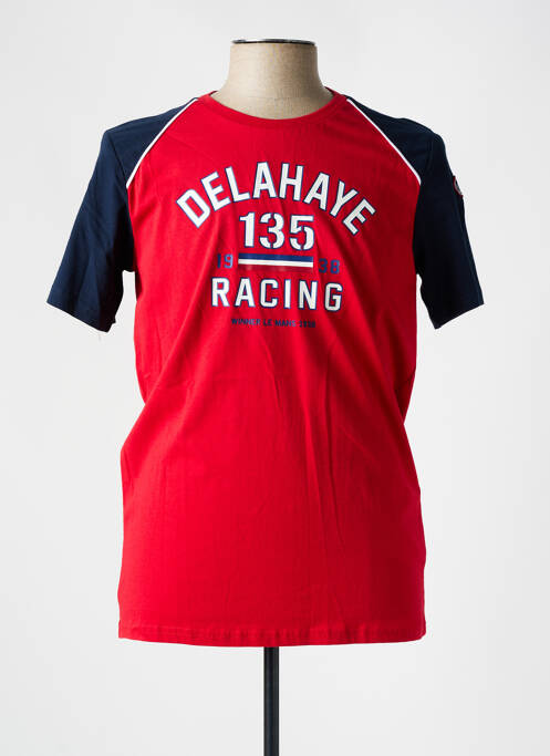 T-shirt rouge DELAHAYE pour homme