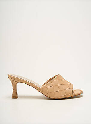 Mules/sabots type de semelle amortissante talon de 4 à 6cm beige CASSIS femme