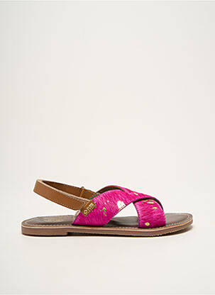 Sandales/nu pieds impression chiquet rose PALLADIUM fille