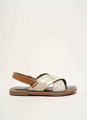 Sandales/nu pieds impression chiquet blanc PALLADIUM fille